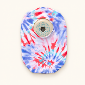 Stoma (Schwimm) Cover – Batik Splash