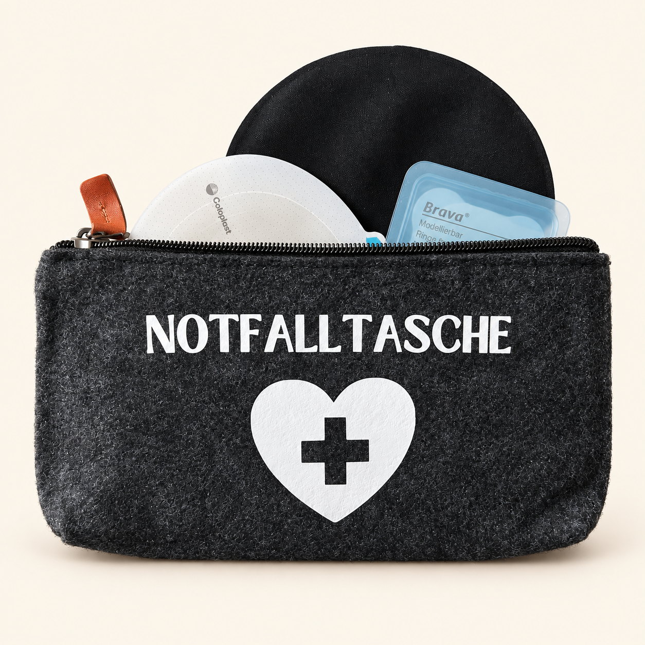 Chronic Care Bag – Notfalltasche | Dunkelgrau – Bild 3
