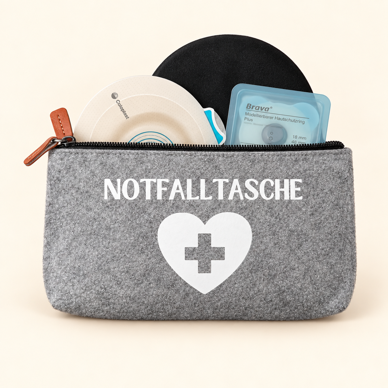 Chronic Care Bag – Notfalltasche | Hellgrau – Bild 3